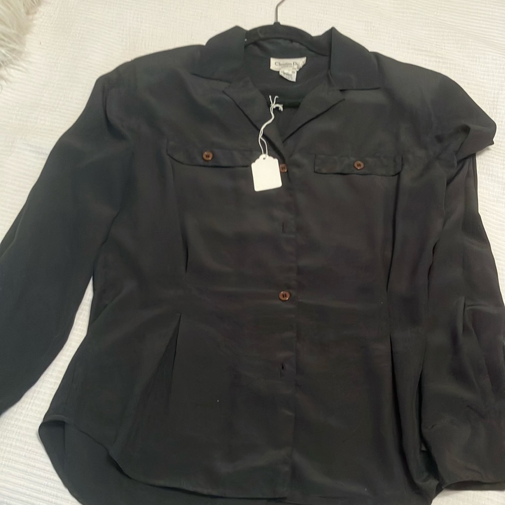 Christian Dior Black Chemise